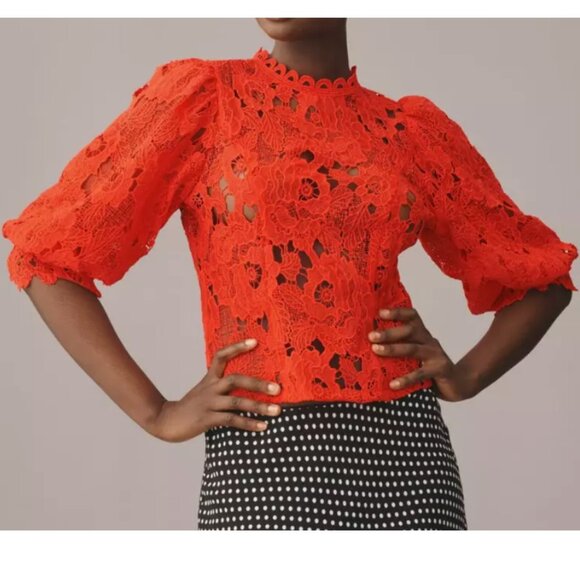 Brand New Sarah Hann Lace Blouse - Picture 3 of 12